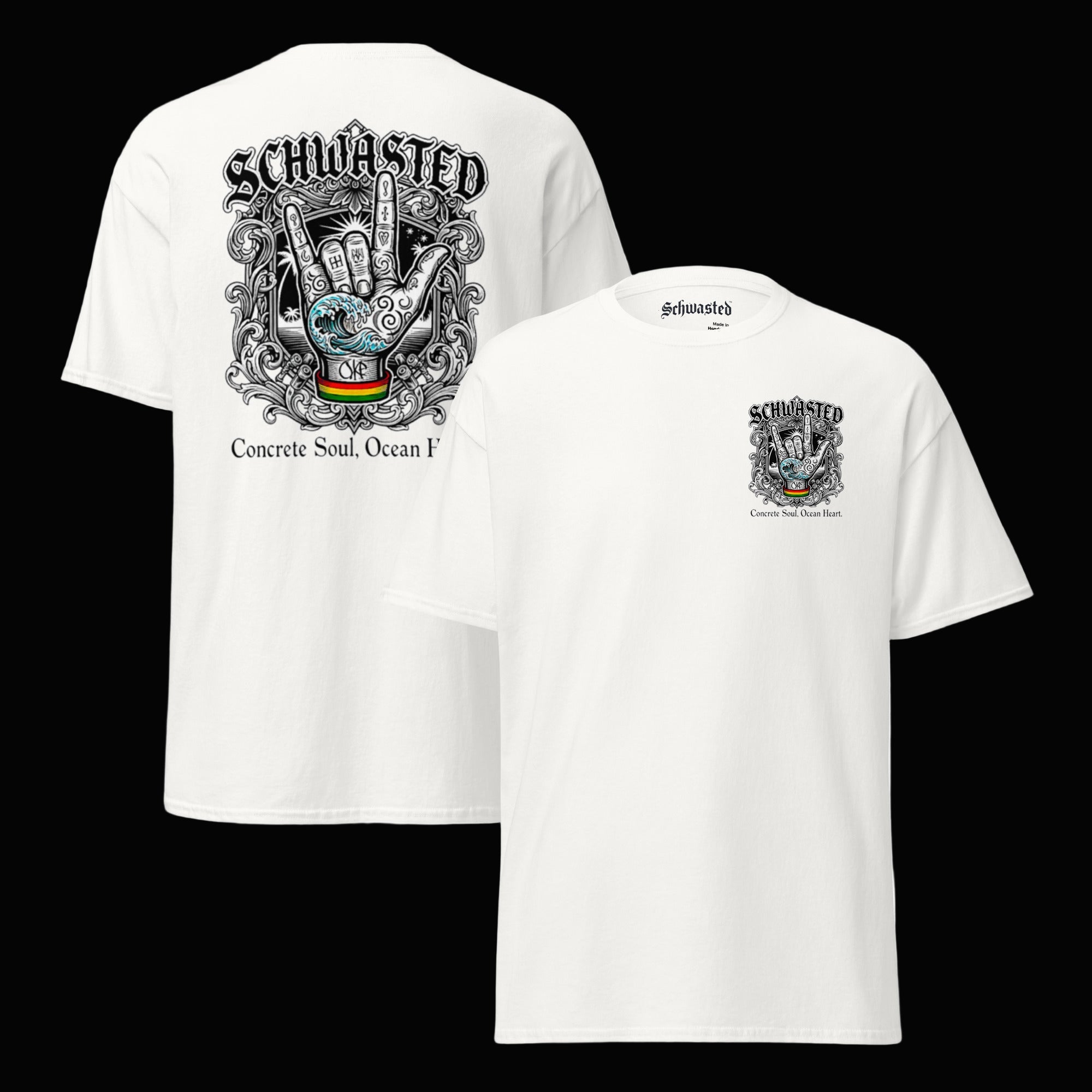 Concrete Soul Ocean Heart tee – Schwasted Clothing