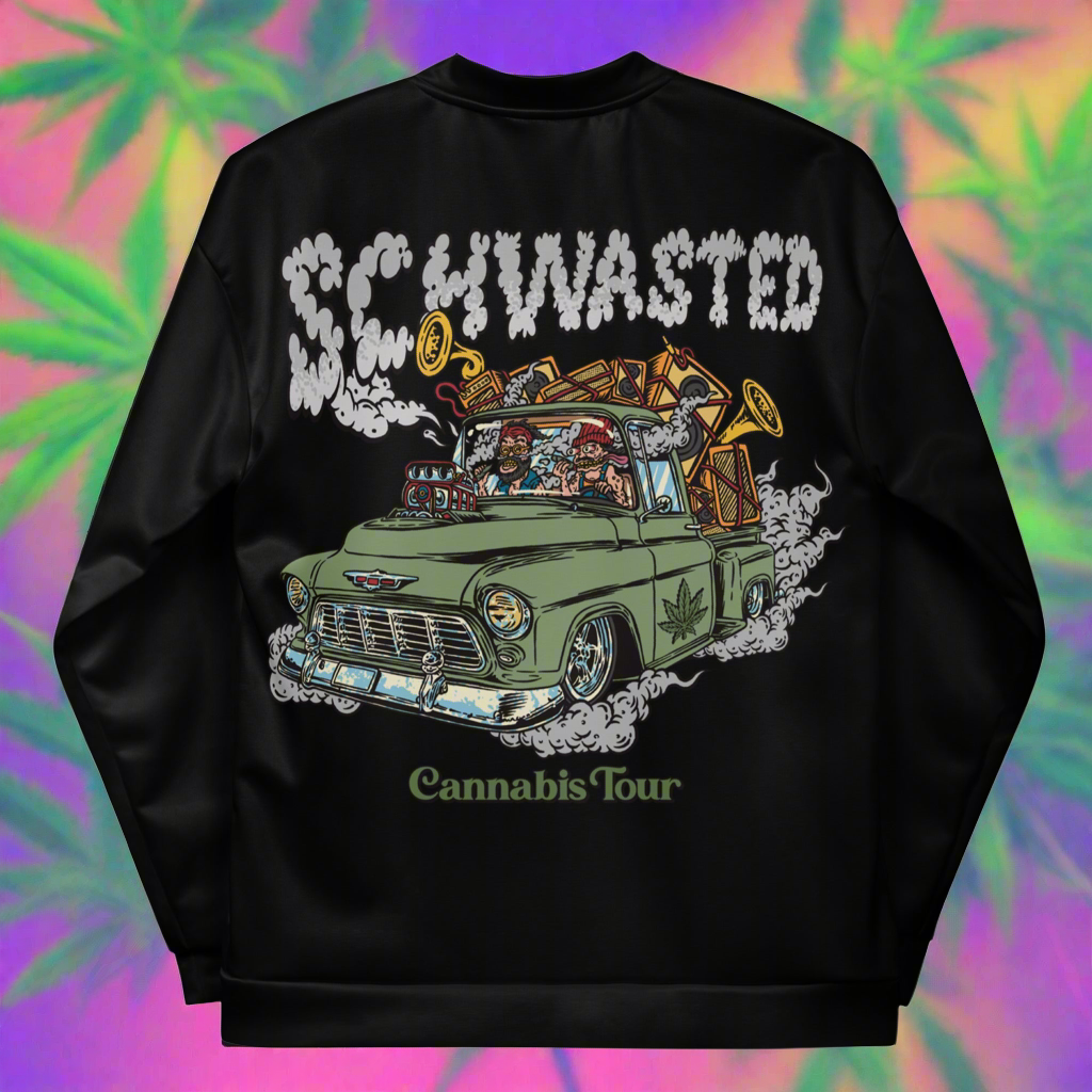 Schwasted Cannabis Tour Bomber Jacket