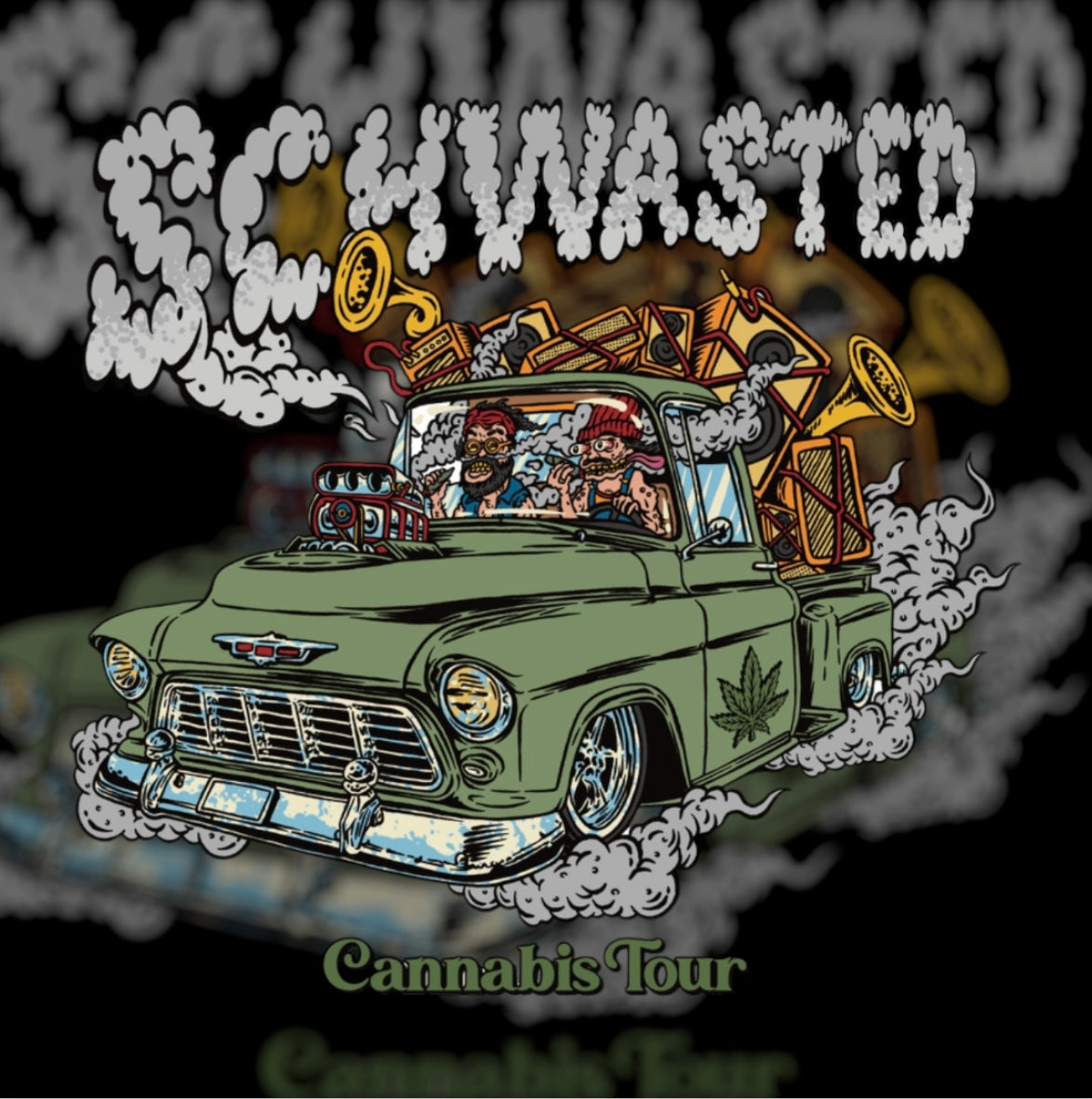 Schwasted Cannabis Tour Bomber Jacket