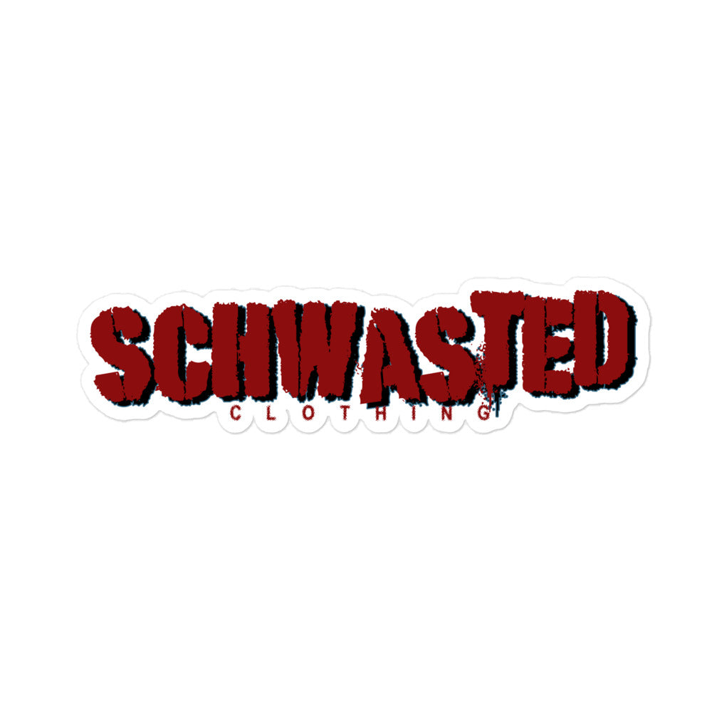 SchWasted Bubble-free stickers