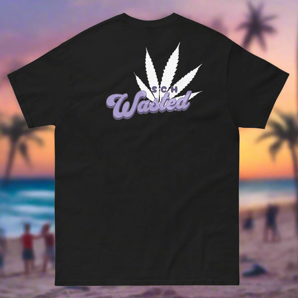 SchWasted Cannabis Logo Tee