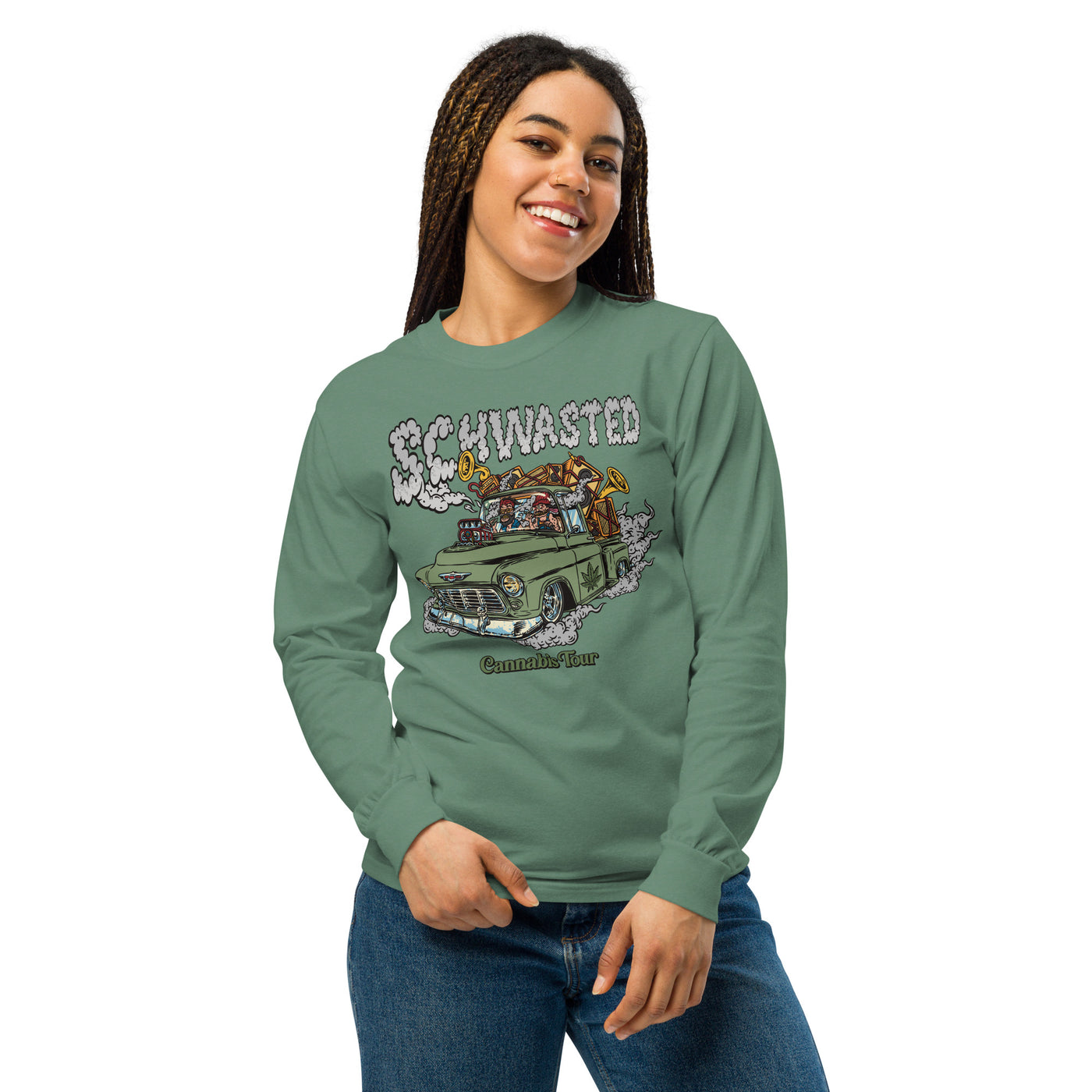 Schwasted Cannabis Tour long-sleeve shirt